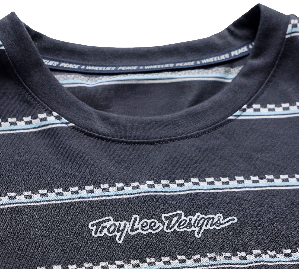Troy Lee Designs Skyline Fakie Ride Long Sleeve Jersey Stripe Carbon DETAILS
