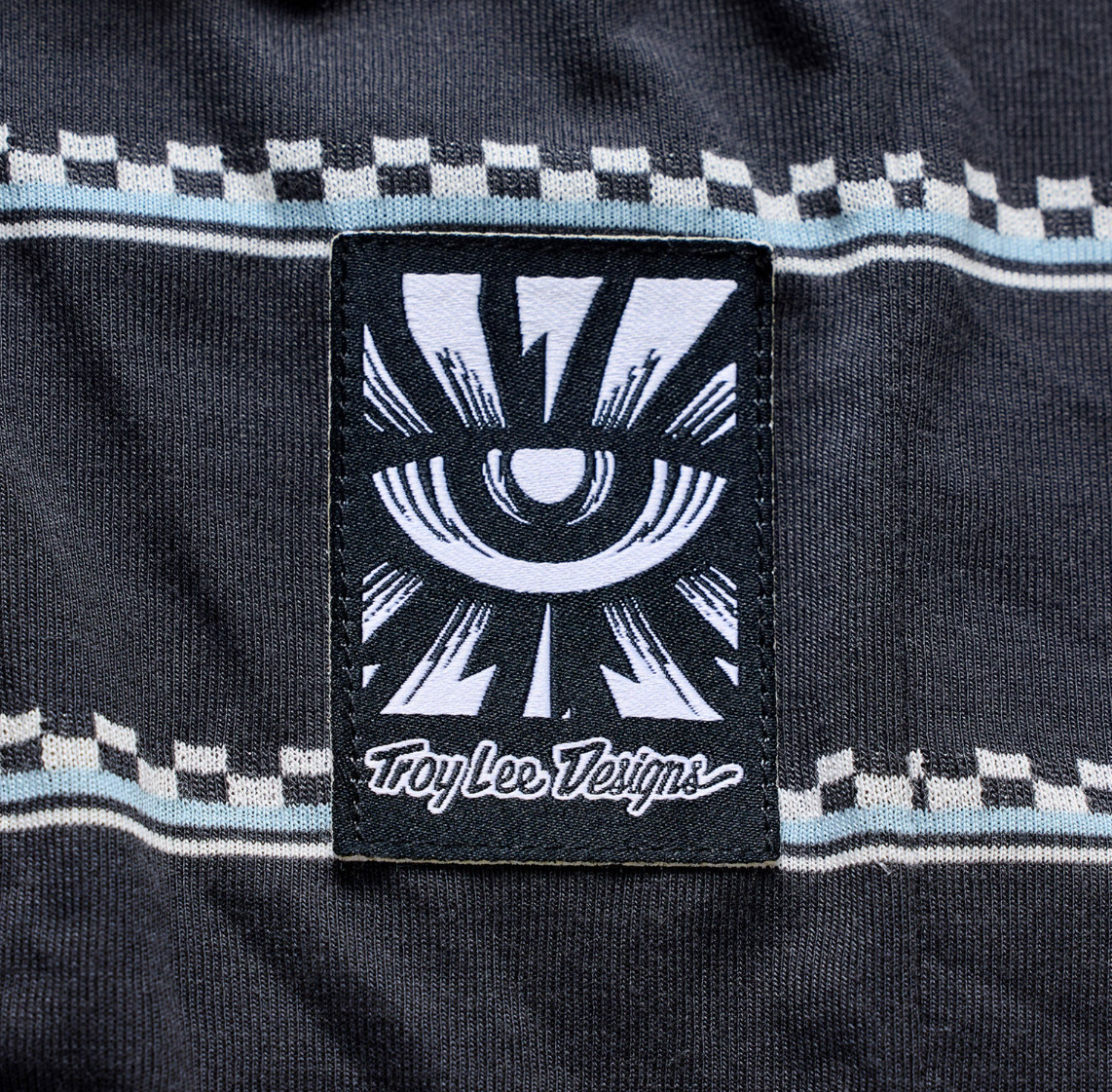 Troy Lee Designs Skyline Fakie Ride Long Sleeve Jersey Stripe Carbon DETAILS