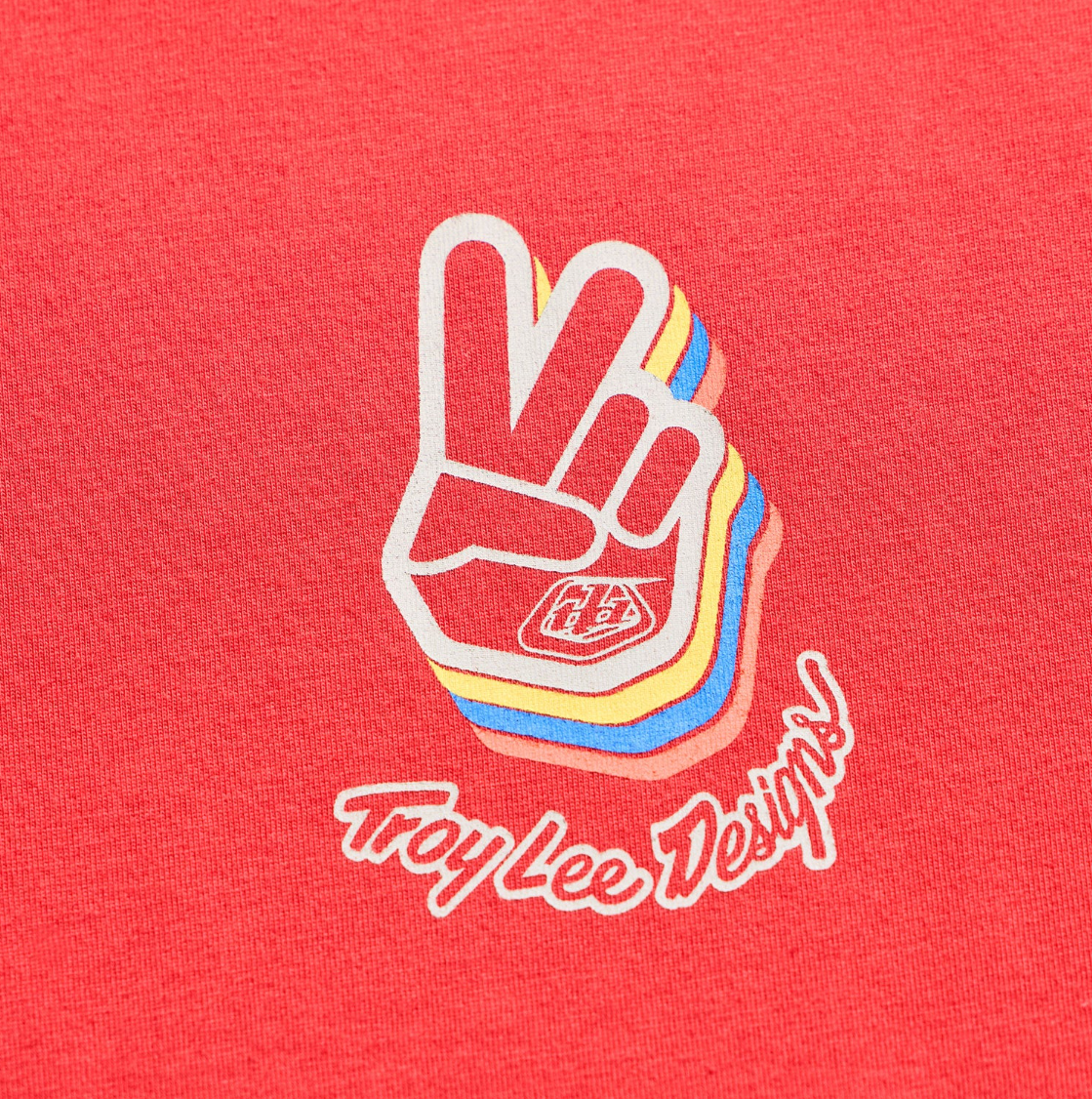 Troy Lee Designs Deuces Short Sleeve Tee Scarlet DETAILS