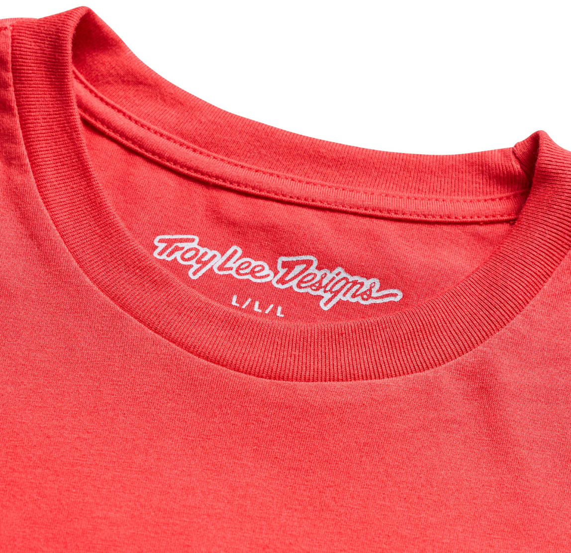 Troy Lee Designs Deuces Short Sleeve Tee Scarlet DETAILS