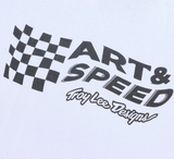 Troy Lee Designs Finish Line Short Sleeve Tee White DETAILS