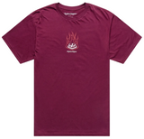 Troy Lee Designs Flame2 Short Sleeve Tee Sangria FRONT