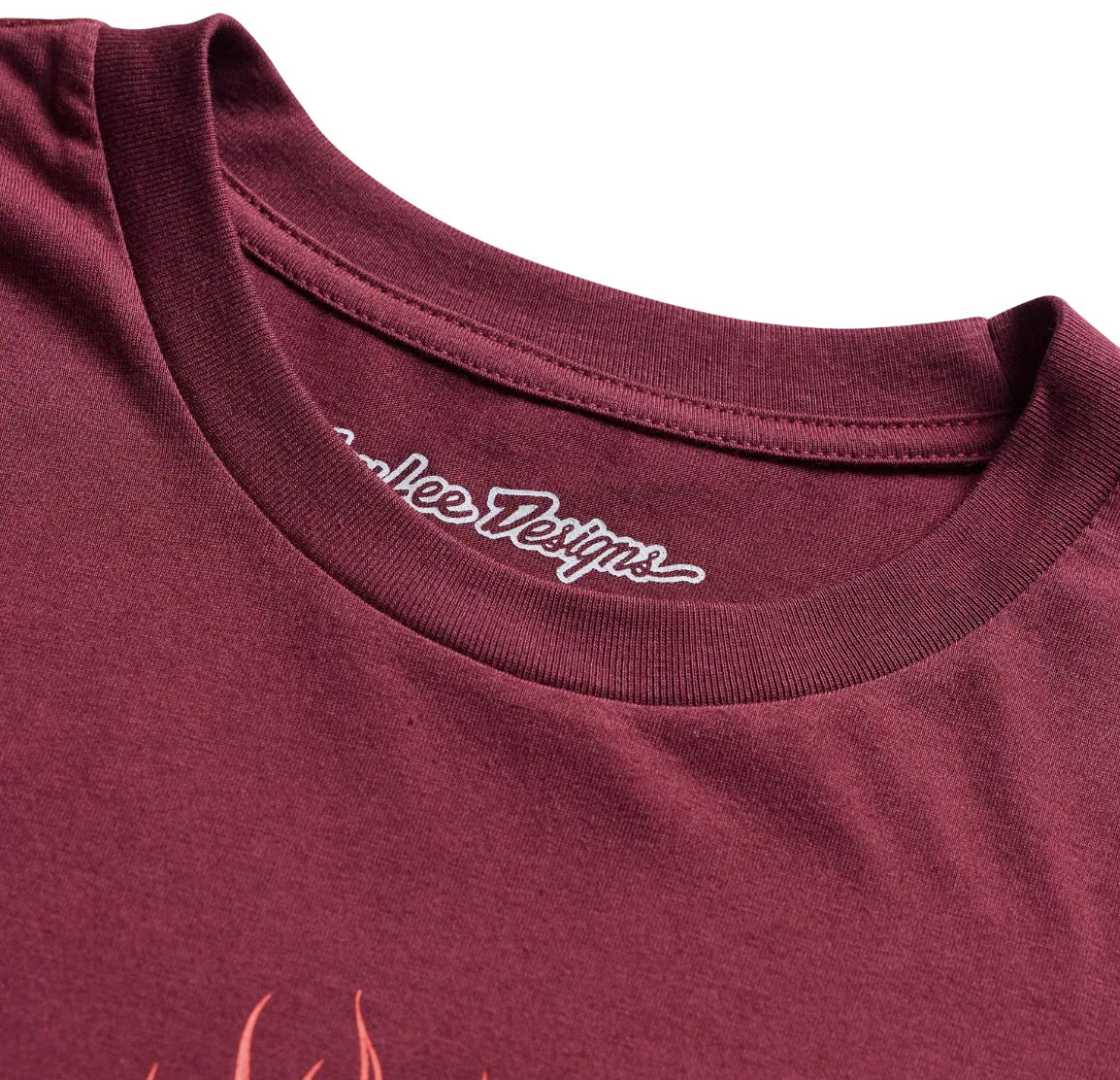 Troy Lee Designs Flame2 Short Sleeve Tee Sangria DETAILS