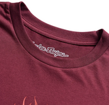 Troy Lee Designs Flame2 Short Sleeve Tee Sangria DETAILS