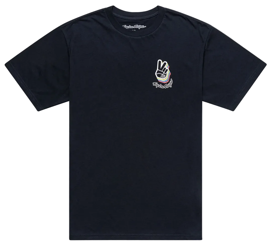 Troy Lee Designs Deuces Short Sleeve Tee Black FRONT