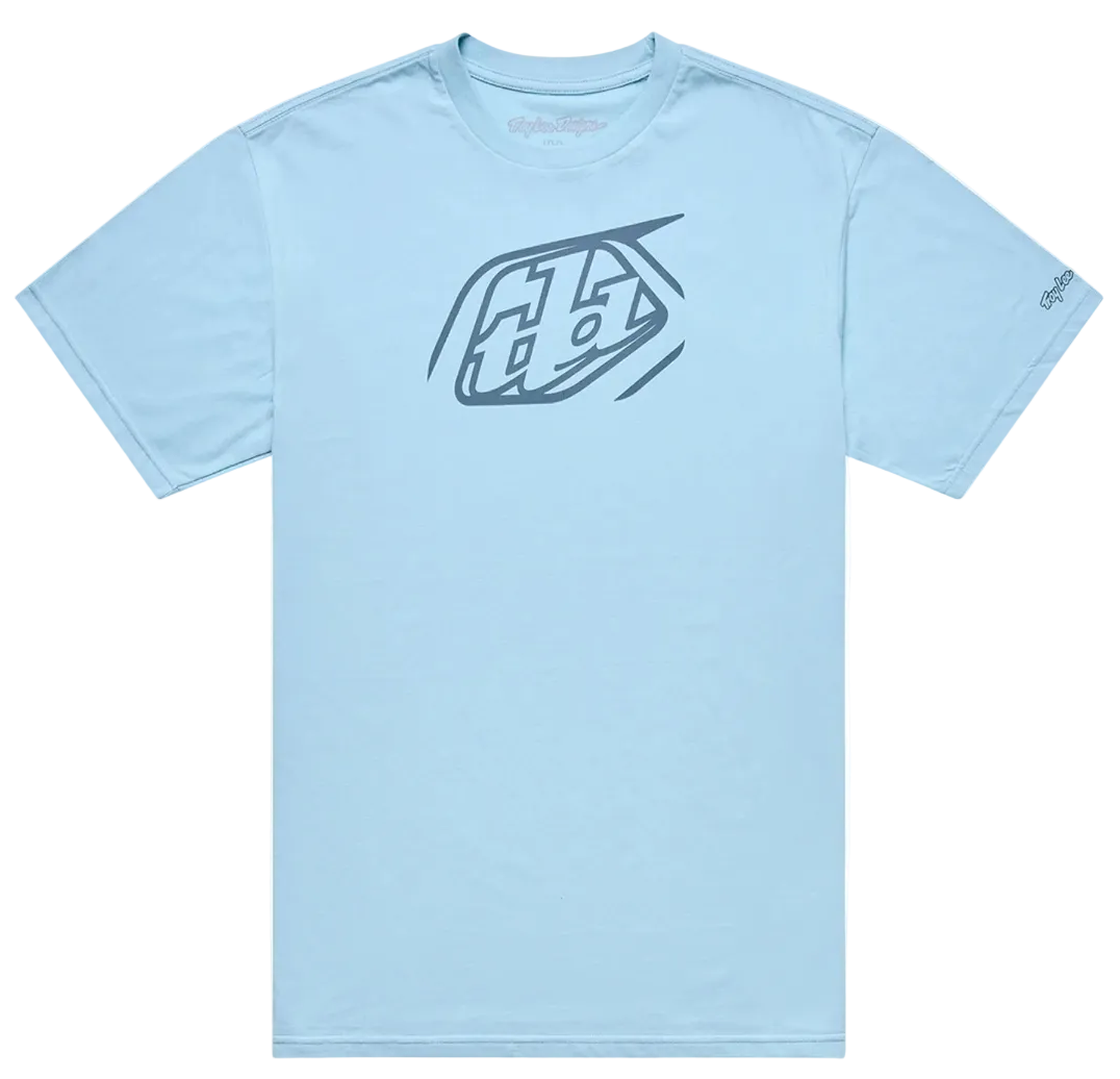 Troy Lee Designs Badge Short Sleeve Tee Dawn Blue FRONT