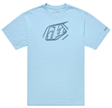 Troy Lee Designs Badge Short Sleeve Tee Dawn Blue FRONT
