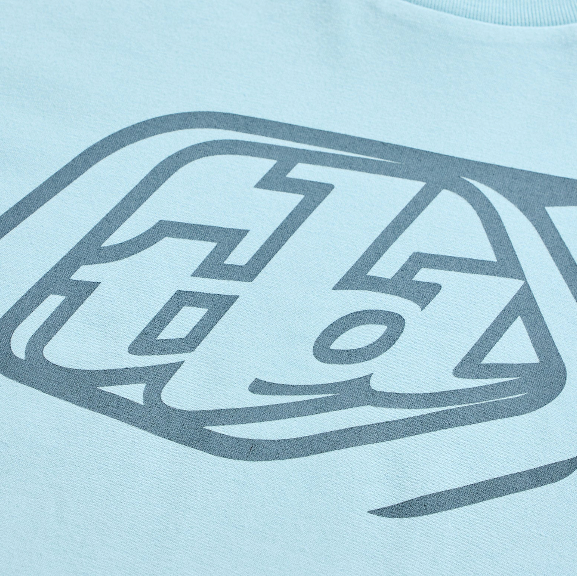 Troy Lee Designs Badge Short Sleeve Tee Dawn Blue DETAILS