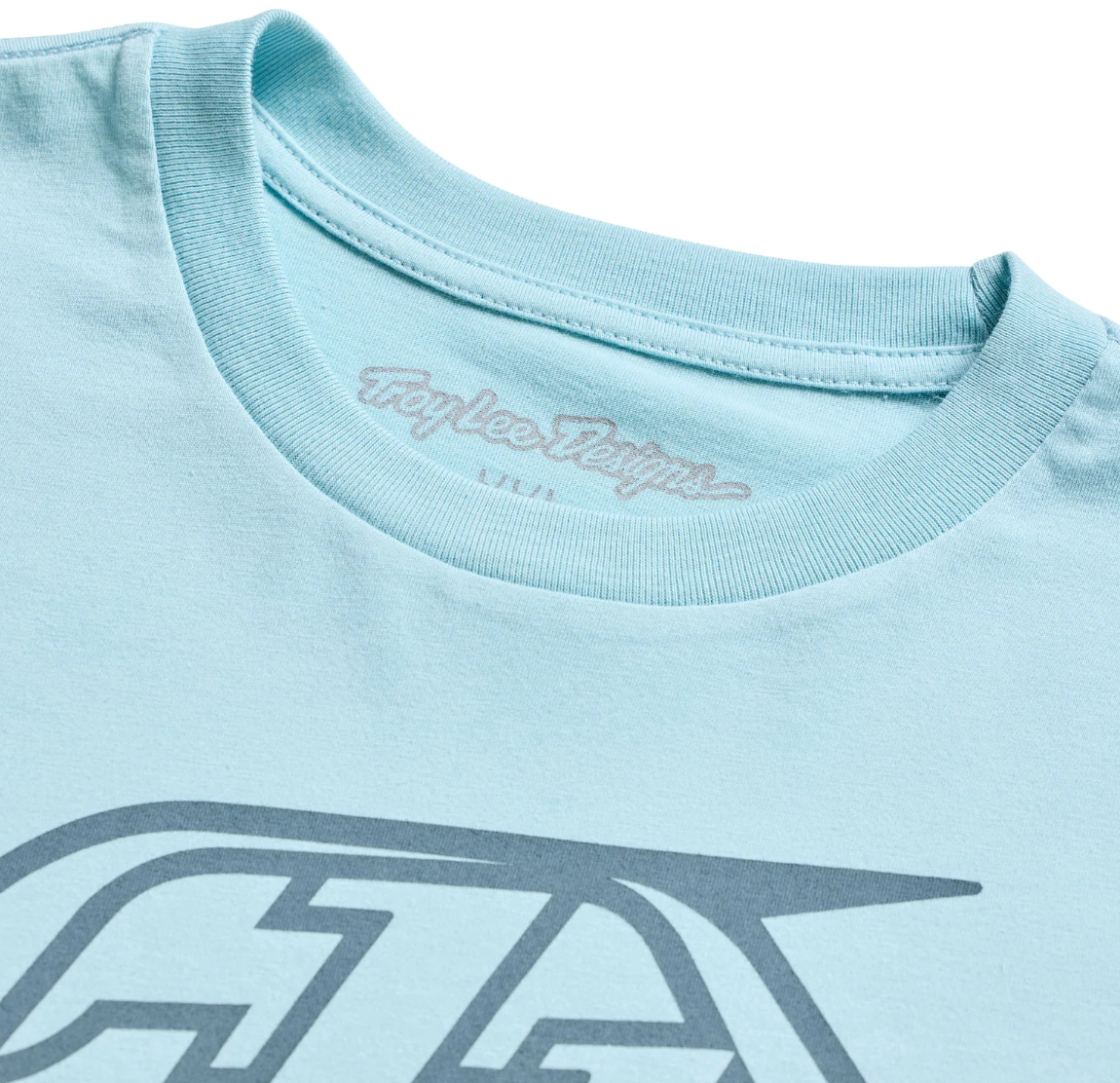 Troy Lee Designs Badge Short Sleeve Tee Dawn Blue DETAILS