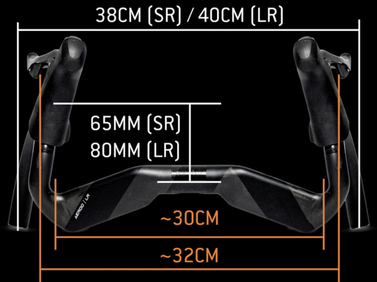Ascent Aeroo LR Carbon Long Reach Handlebar