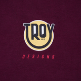 Troy Lee Designs Happy Dayz Womens Short Sleeve Tee Sangria DETAILS