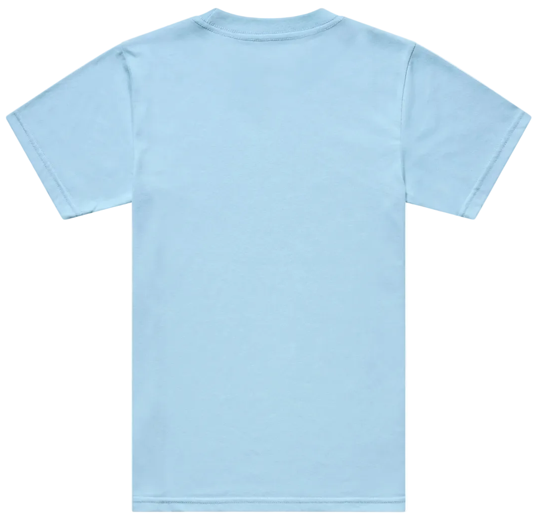 Troy Lee Designs Signature Youth Short Sleeve Tee Dawn Blue BACK
