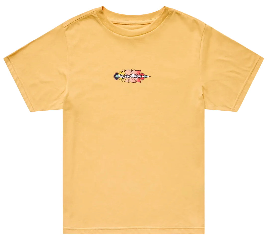 Troy Lee Designs Featherlite Womens Short Sleeve Tee Bleached Melon FRONT