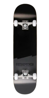 RAMPAGE Plain Third Natural/Black 8" complete skateboard