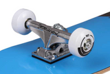 RAMPAGE Plain Third Blue/Black stain 7.75" complete skateboard