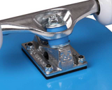 RAMPAGE Plain Third Blue/Black stain 7.75" complete skateboard