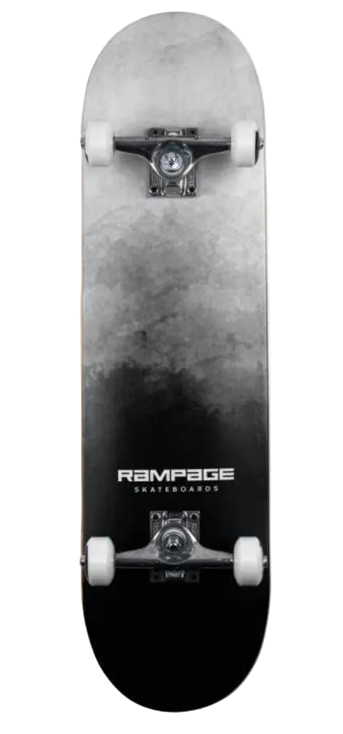 RAMPAGE Mist Fade 8" Complete Skateboard