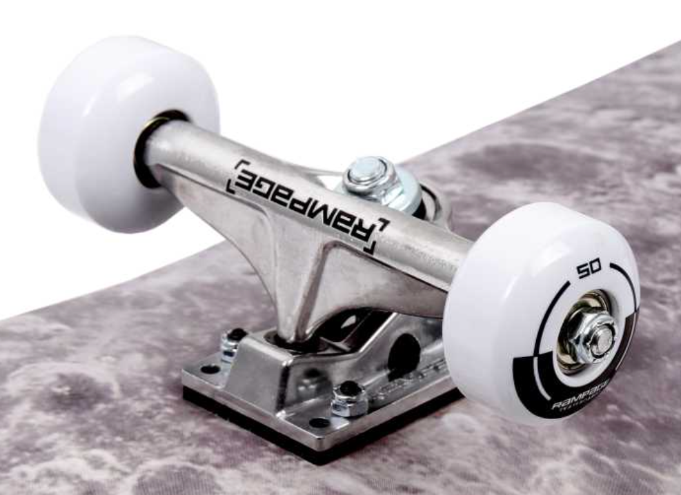RAMPAGE Moonscape Complete Skateboard - Black 8