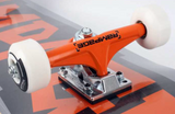 RAMPAGE Block Logo Complete Skateboard - Orange/ Grey 8