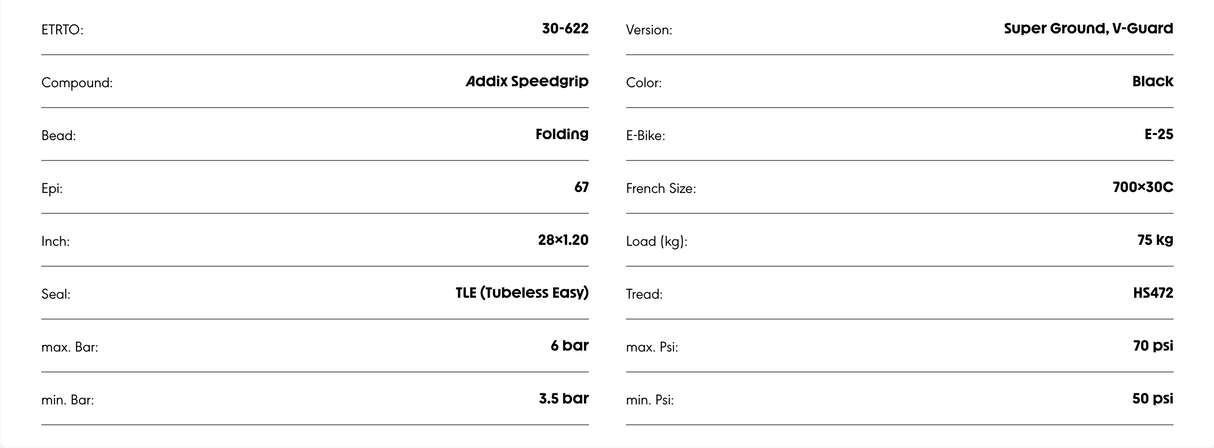 Schwalbe G-One Speed Super Ground Addix SpeedGrip Tubeless E-25 Tyre