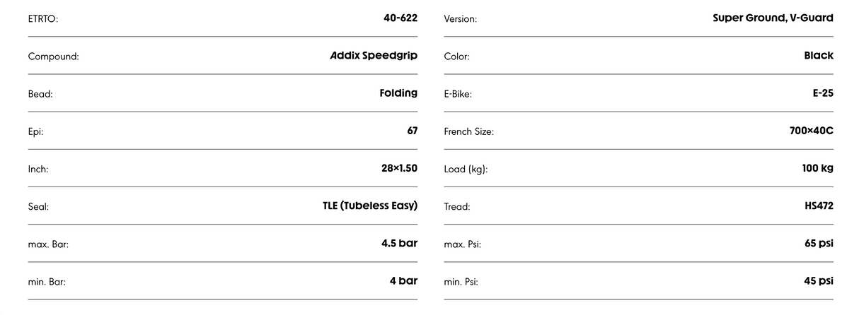 Schwalbe G-One Speed Super Ground Addix SpeedGrip Tubeless E-25 Tyre