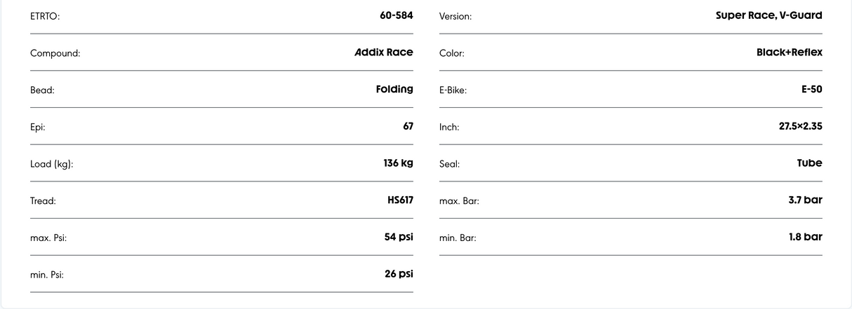 Schwalbe Marathon Efficiency Addix Race Compound Evolution Line Reflex E-50 Tyre