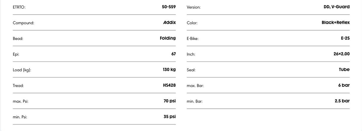 Schwalbe Marathon Mondial V-Guard Double Defense TravelStar Compound Evolution Line E-25 Tyre