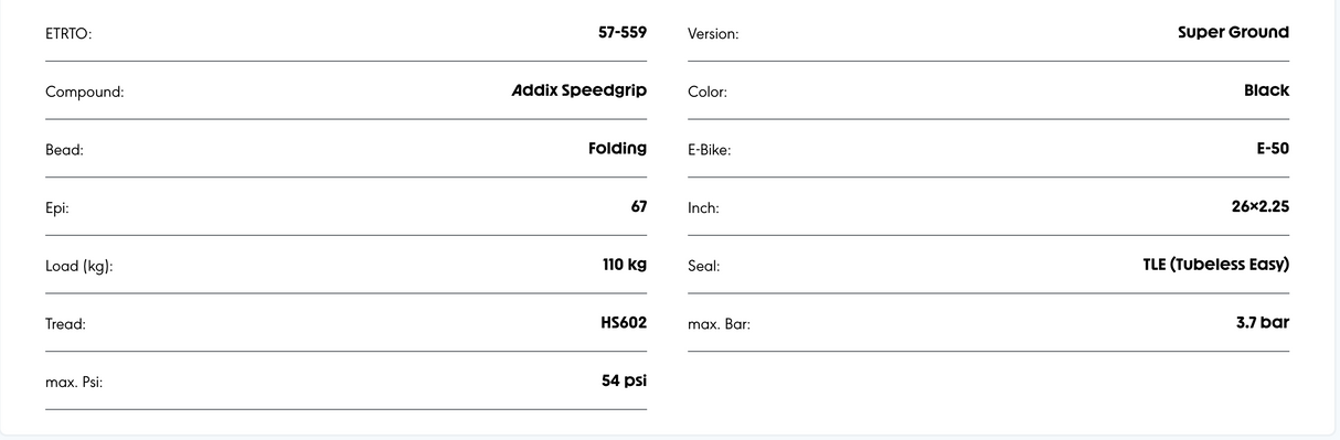 Schwalbe Nobby Nic HS602 Super Ground Addix Speedgrip TL Easy Tyre