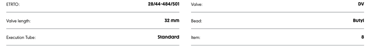 Schwalbe SV8Presta; 22" x 11/8-13/8 120g Tube