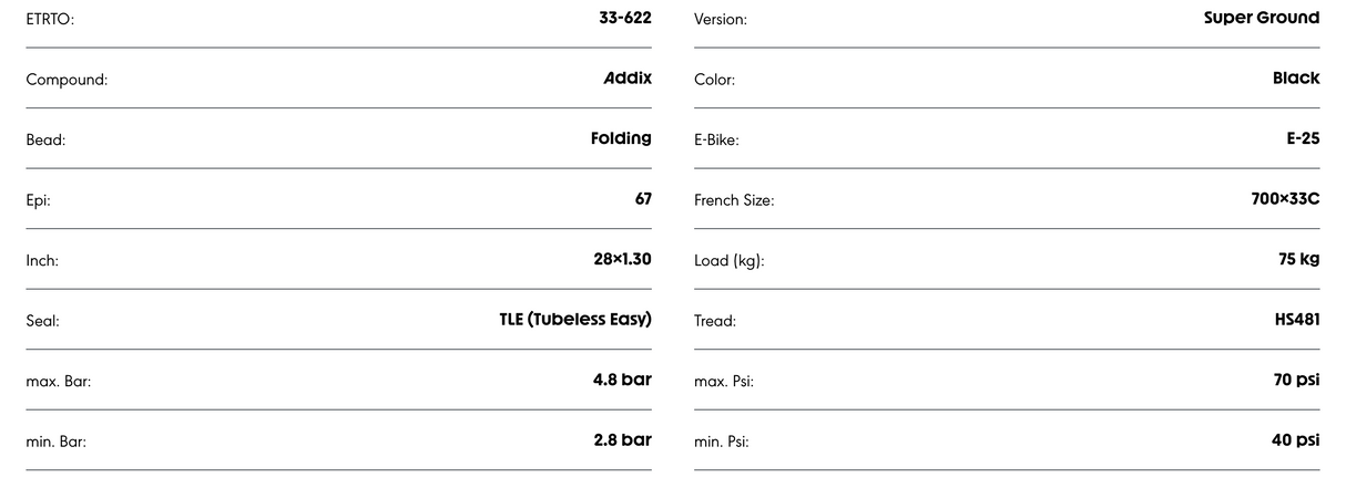 Schwalbe X-One Bite 700 x 33C Super Ground, SpeedGrip, TL Easy Tyre