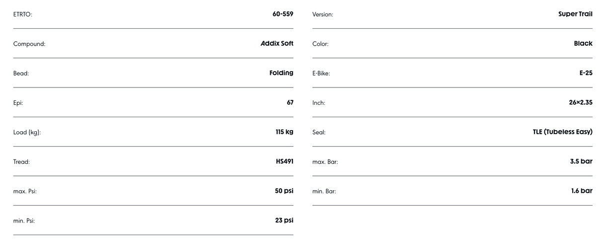 Schwalbe Hans Dampf 26 x 2.35" Super Trail Addix Soft Evolution Line TL Easy Tyre