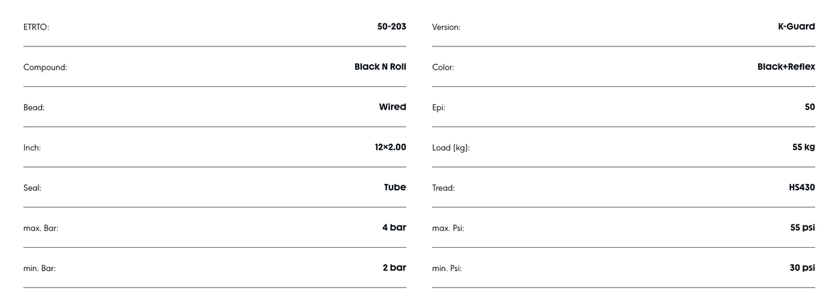 Schwalbe Big Apple 12 x 2.00" Kevlar Guard Reflective Active Line Tyre