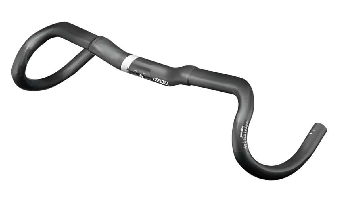 Controltech EXL Gravel Compact Carbon Drop Bar 31.8 16deg Flare Matte Black/Grey