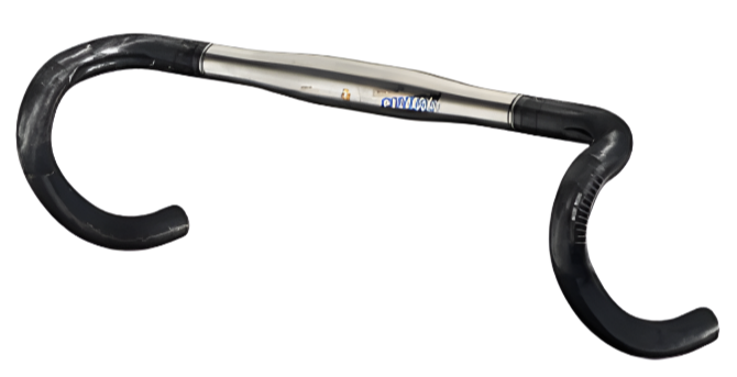 Controltech Timania FL0 Ti/Carbon Road Drop Bar 31.8 Titanium