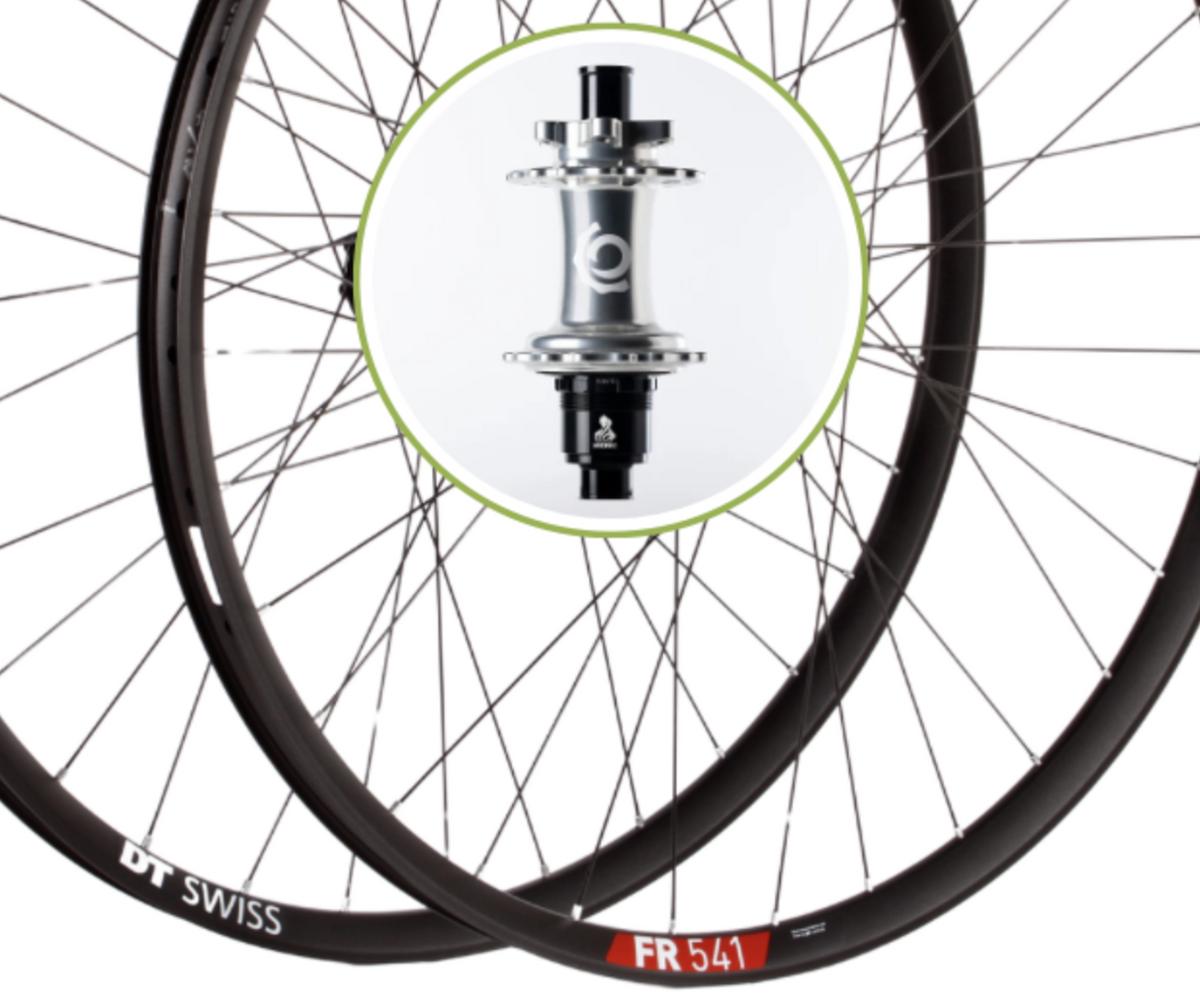 Industry Nine Hydra2 Silver Wheelset w/ DT Swiss FR541 110/148 ISO 6-Bolt