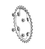 Campagnolo Chainring 12 Speed Super Record Wireless + Screws - 88BCD