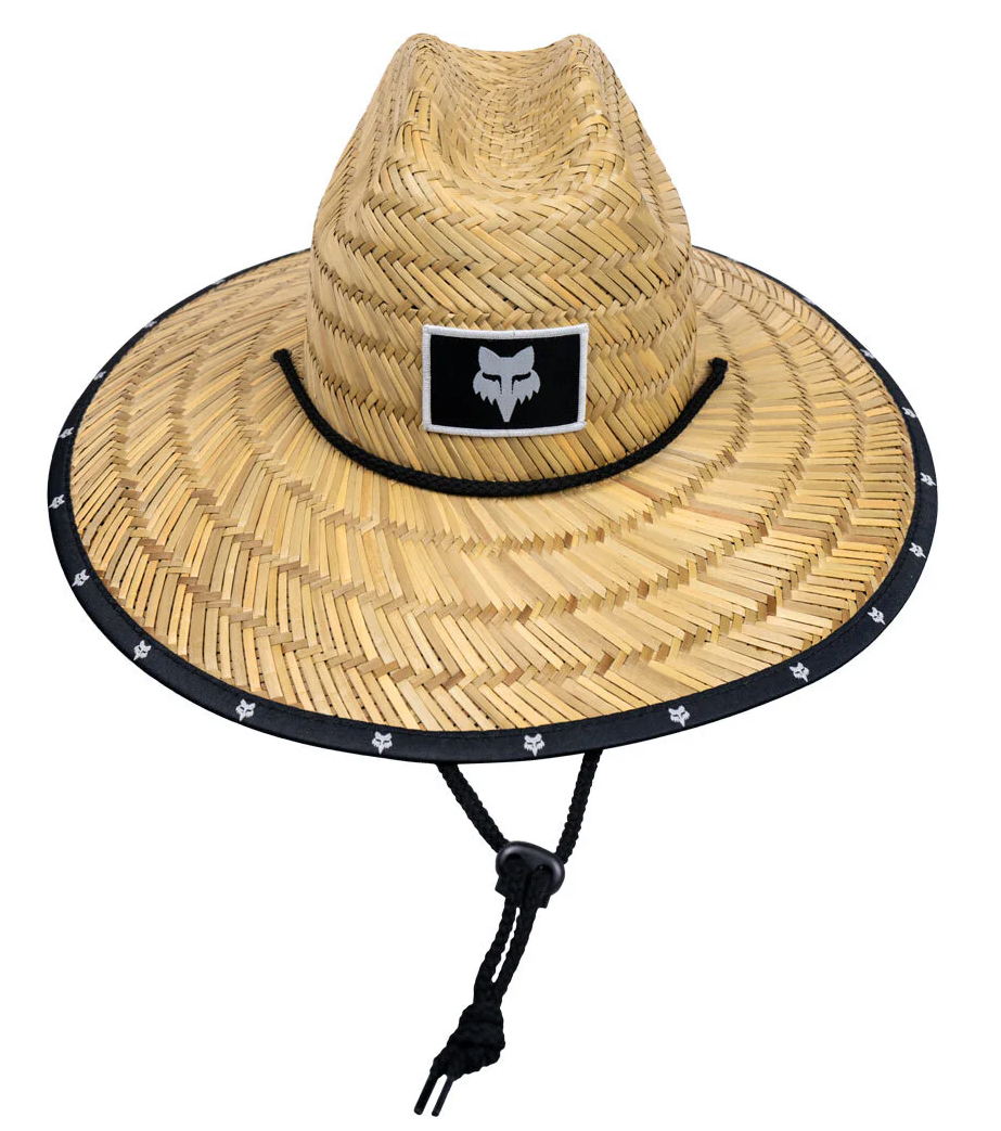 Fox Image Straw Hat Khaki