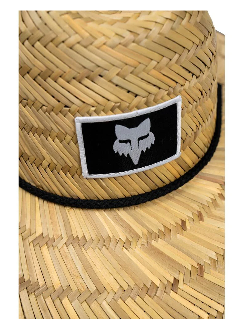 Fox Image Straw Hat Khaki