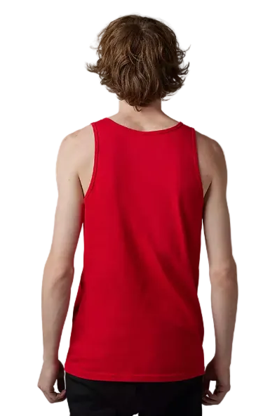 Fox FOXHEAD PREM TANK Flame Red BACK FACING MODEL