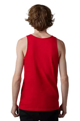 Fox FOXHEAD PREM TANK Flame Red BACK FACING MODEL