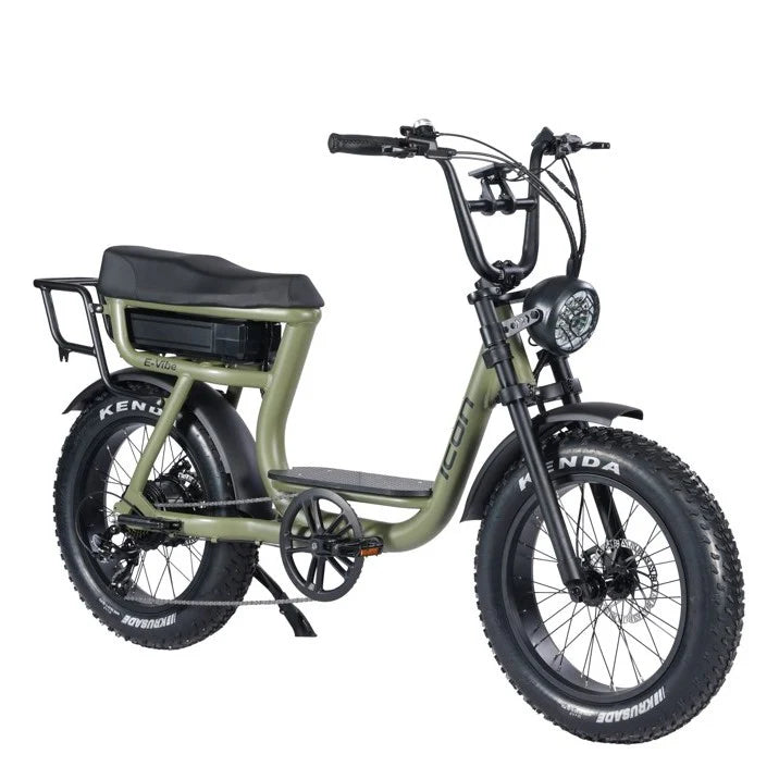 Icon E-Vibe Beach Electric Cruiser Army Green