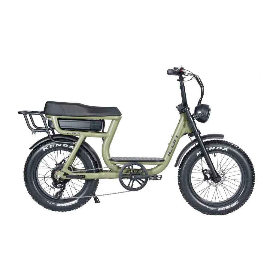 Icon E-Vibe Beach Electric Cruiser Army Green