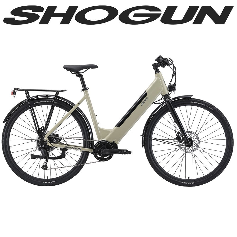 Shogun eMetro+ Electric Daily Commuter Step-Through Bike Sand