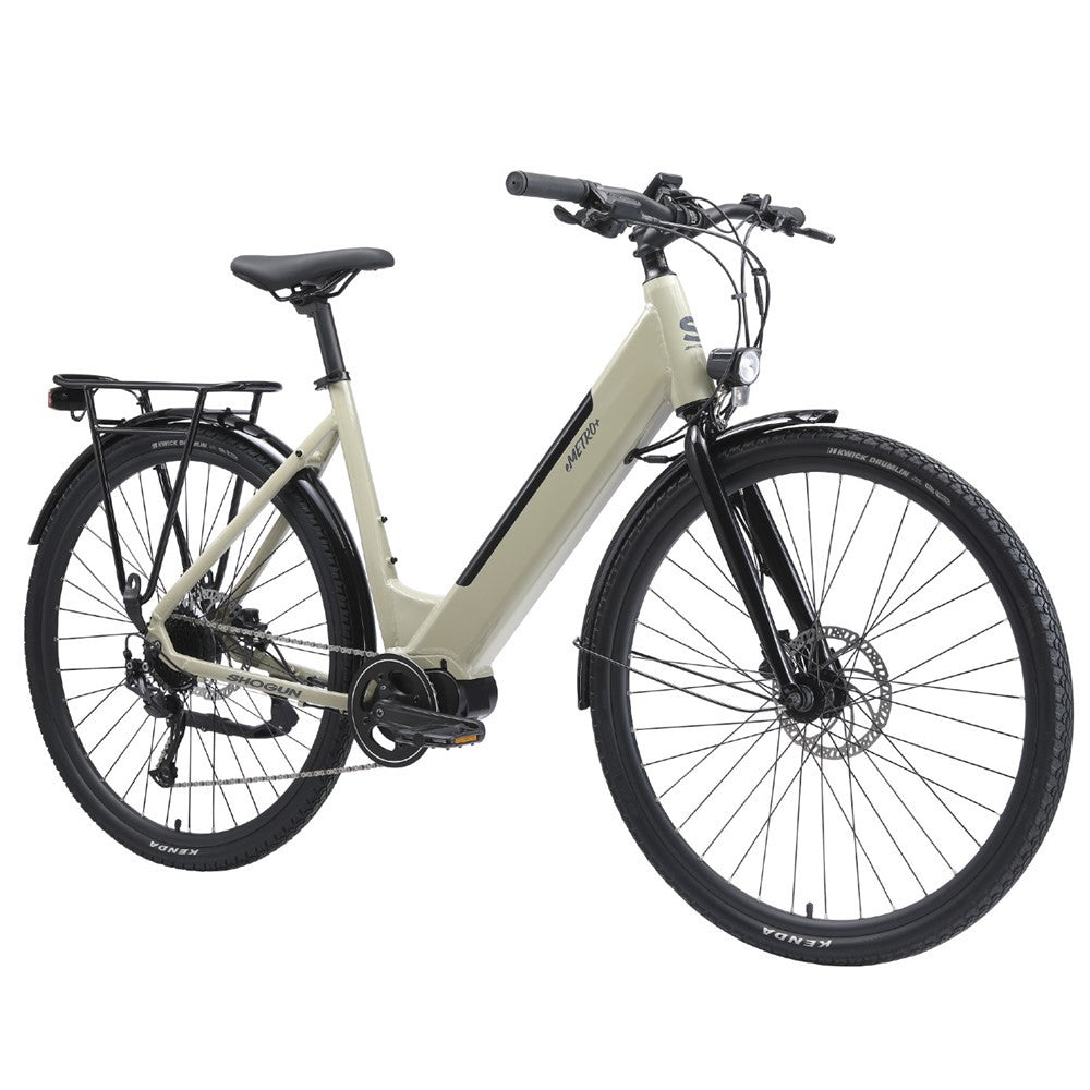 Shogun eMetro+ Electric Daily Commuter Step-Through Bike Sand
