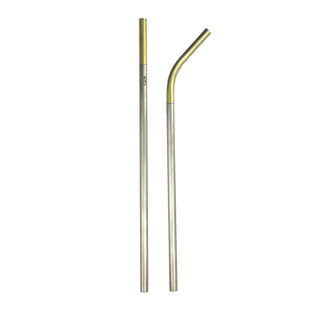 Silca Titanium Reusable Straw Set Gold