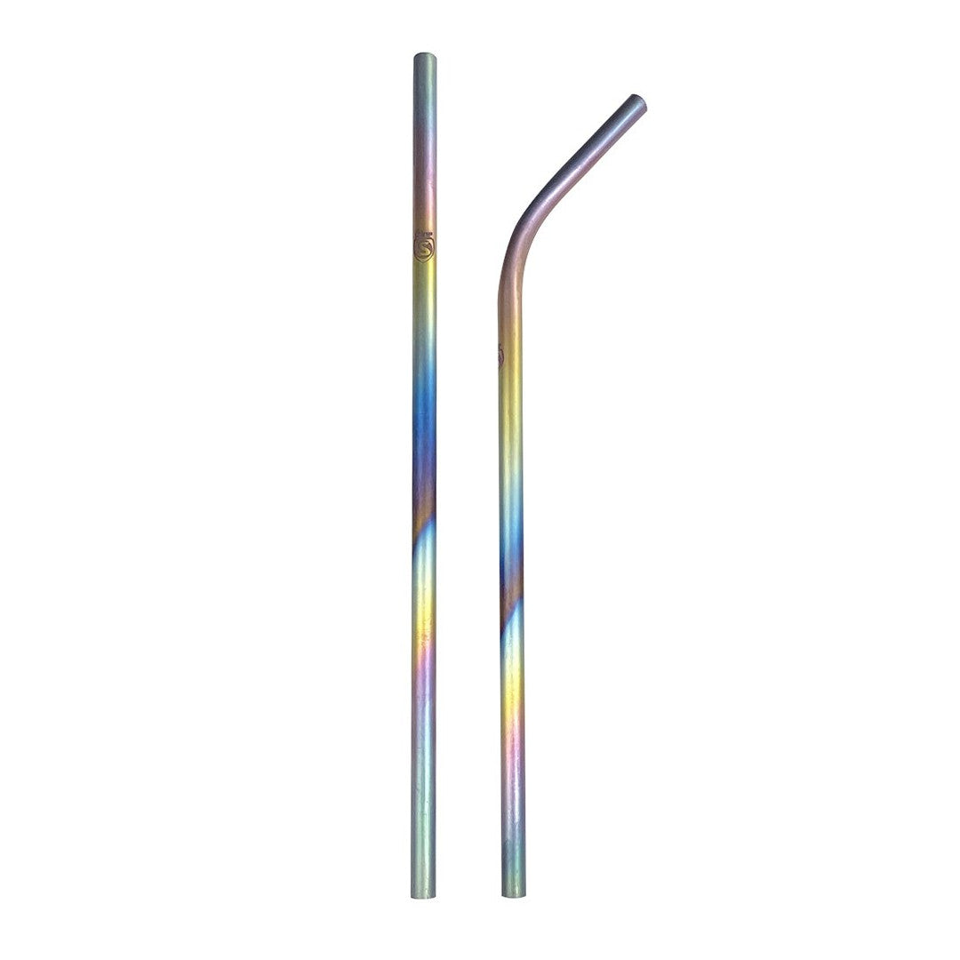 Silca Titanium Reusable Straw Set Rainbow