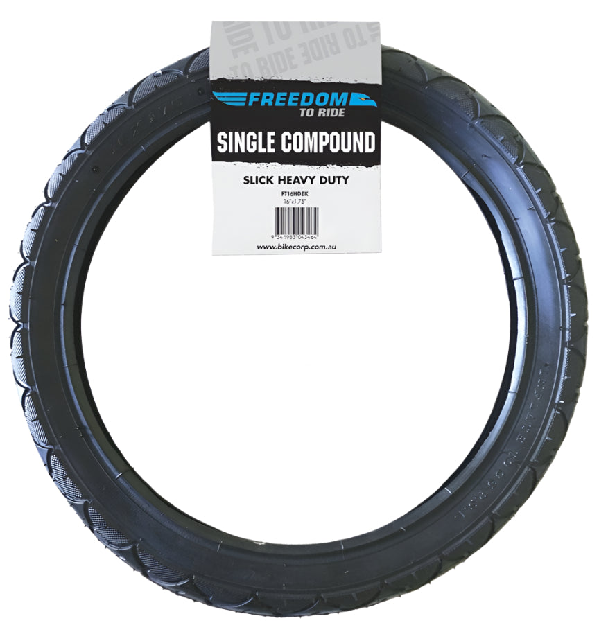 Freedom 16"x1.75" Heavy Duty Black Tyre