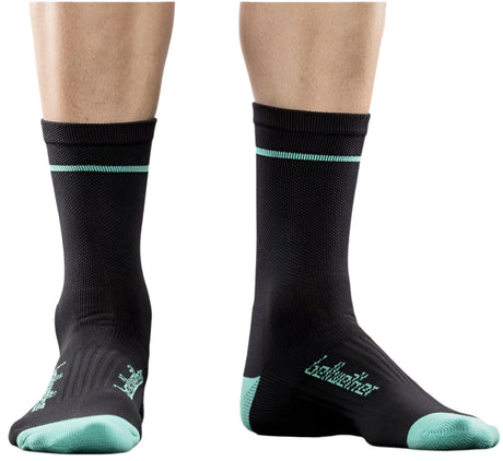 Bellwether Optime Socks Black/Aqua