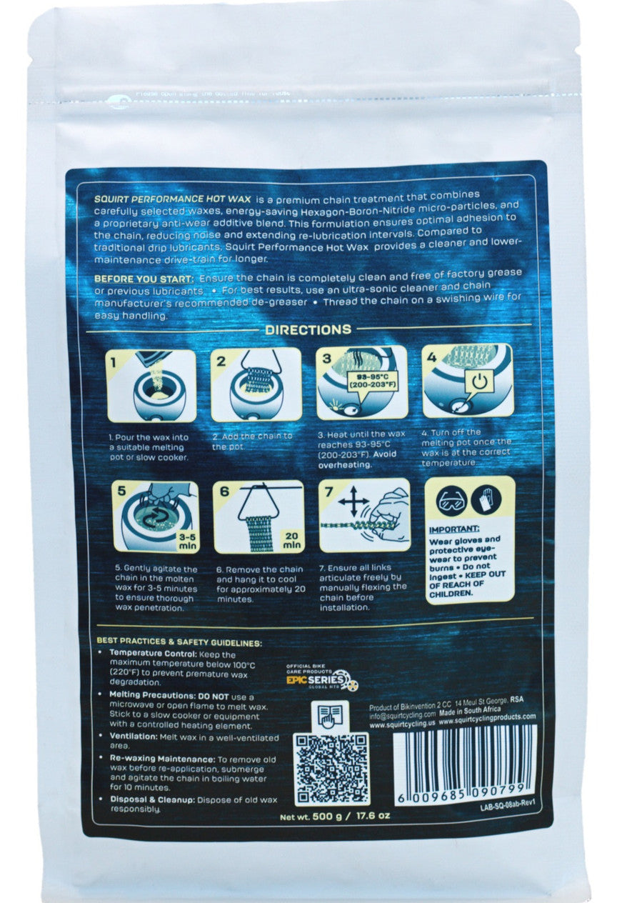 Squirt Performance Hot Wax 500g