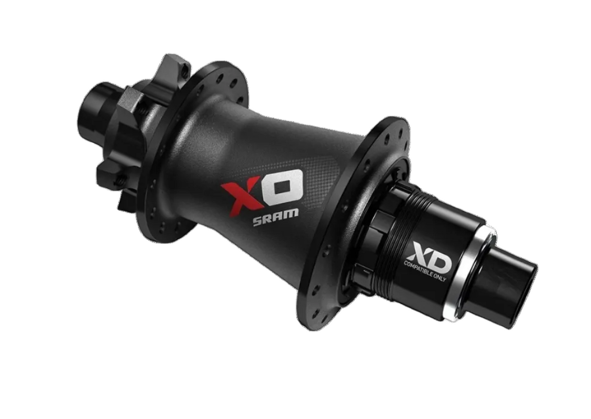 SRAM MTB Hub X0 Rear 6 Bolt Disc 28 Hole Black/Silver QR/12mm XD
